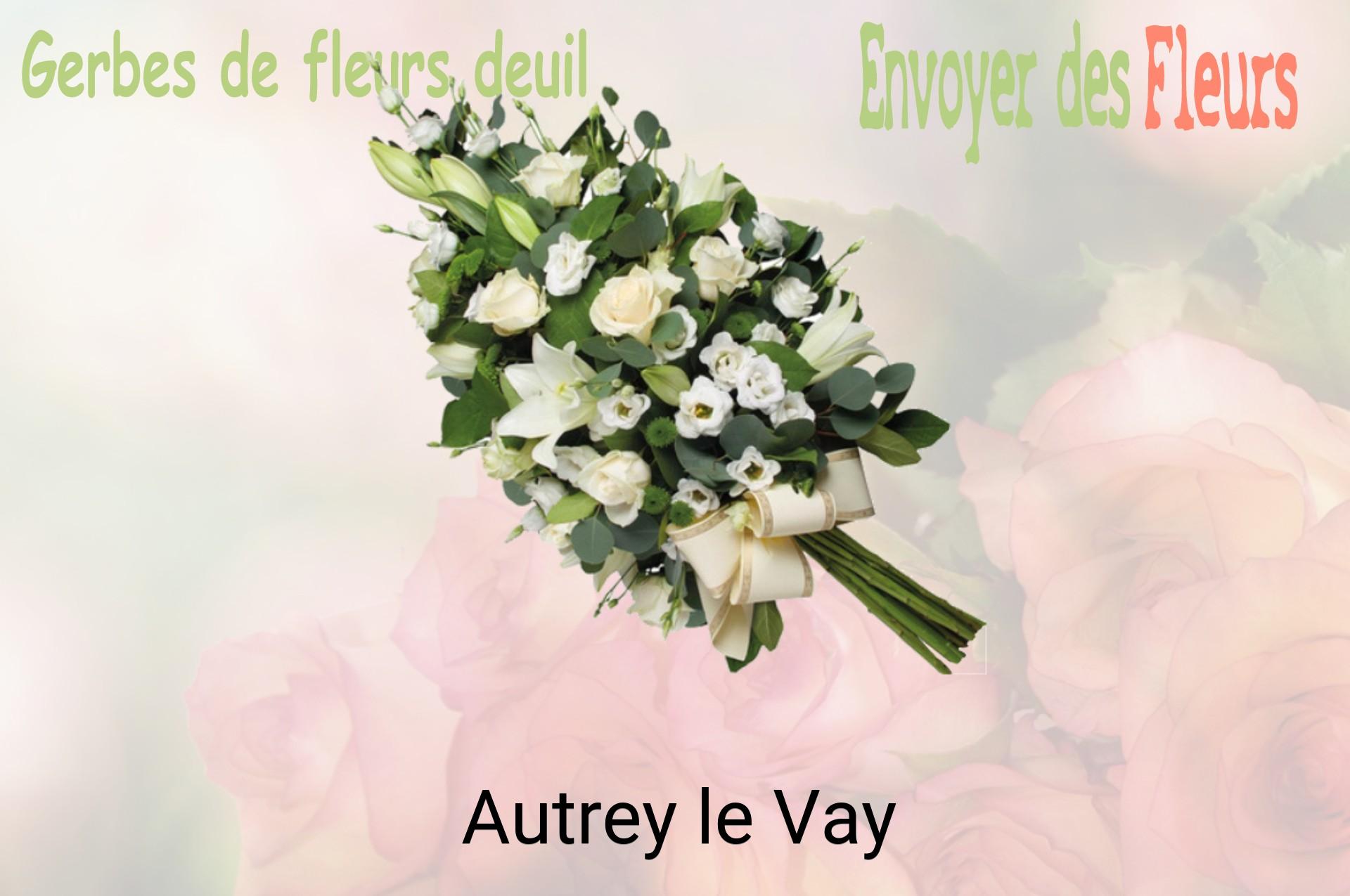 Gerbe de fleurs de deuil livrée à Autrey-le-Vay